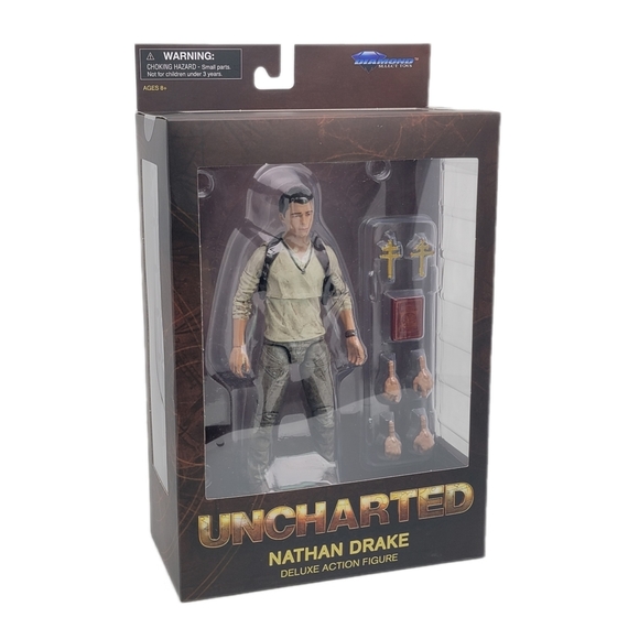 Nathan Drake Uncharted Movie Video Game Deluxe Action Figure Tom Holland - Picture 2 of 6